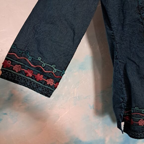 Parsley & Sage size S boho embroidered blouse, NEW WITH TAGS - Picture 5 of 7